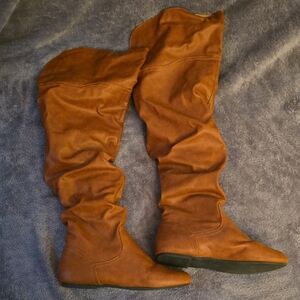 Brown Over-the-Knee Boots